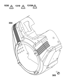 Blower Housing Group Diagram and Parts List for 38E347-0020-G1 200000 - 399999 Briggs and Stratton Engine